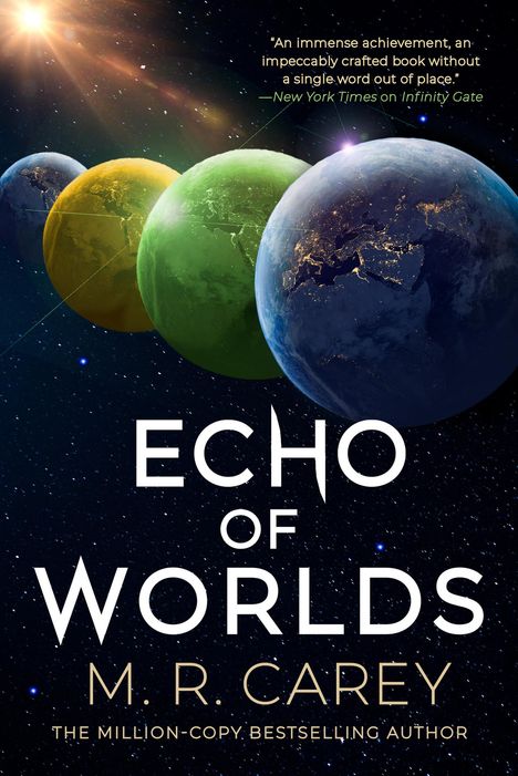 M R Carey: Echo of Worlds, Buch