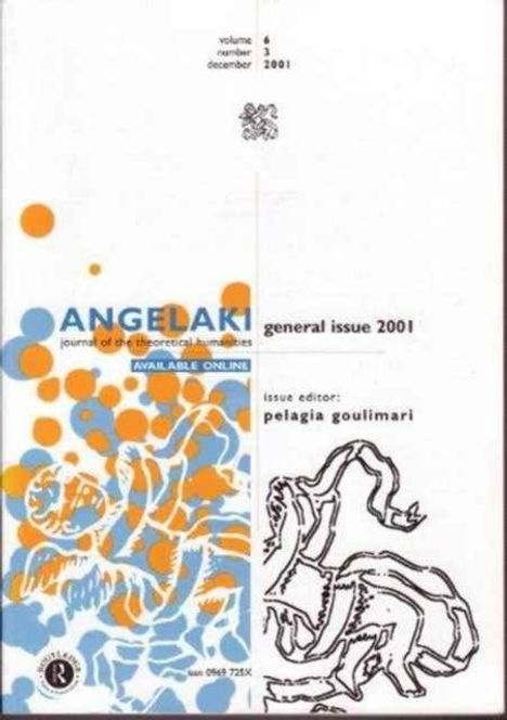 Volume 6, Number 3, December 2001. Links bunte Kreise und ein stilisiertes Muster; rechts ein schwarzes Zeichnungsmuster.