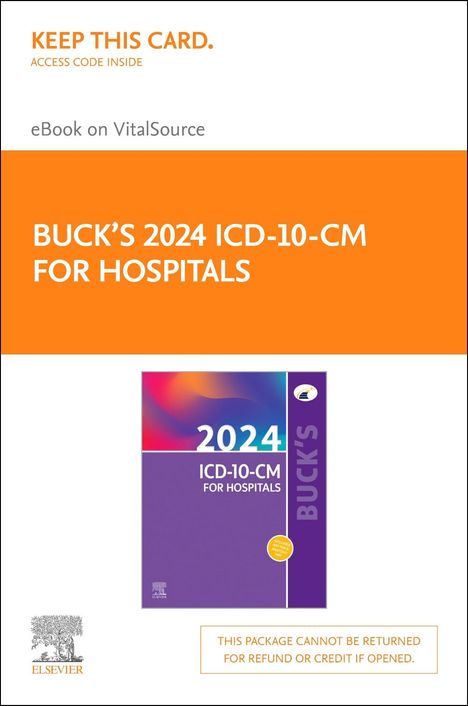 Elsevier: Buck's 2024 ICD-10-CM for Hospitals - Elsevier E-Book on Vitalsource (Retail Access Card), Buch