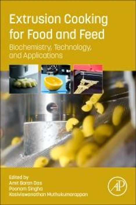 "Extrusion Cooking for Food and Feed: Biochemistry, Technology, and Applications." Drei Bilder von Extrusion und Mais.