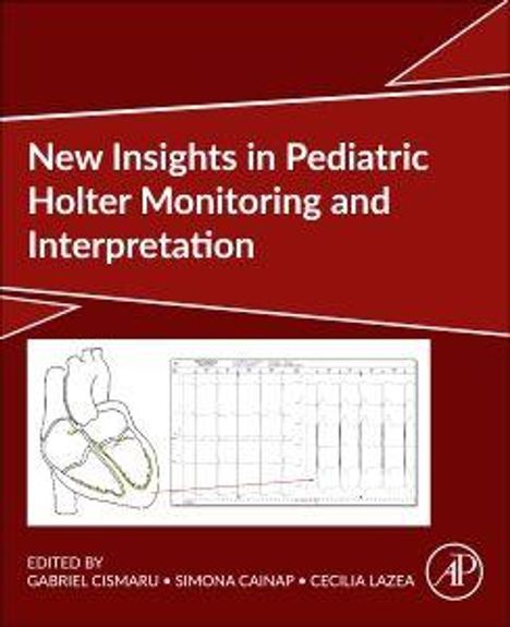 "New Insights in Pediatric Holter Monitoring and Interpretation" ist der Titel. Illustration eines Herzens und eines EKG-Diagramms.
