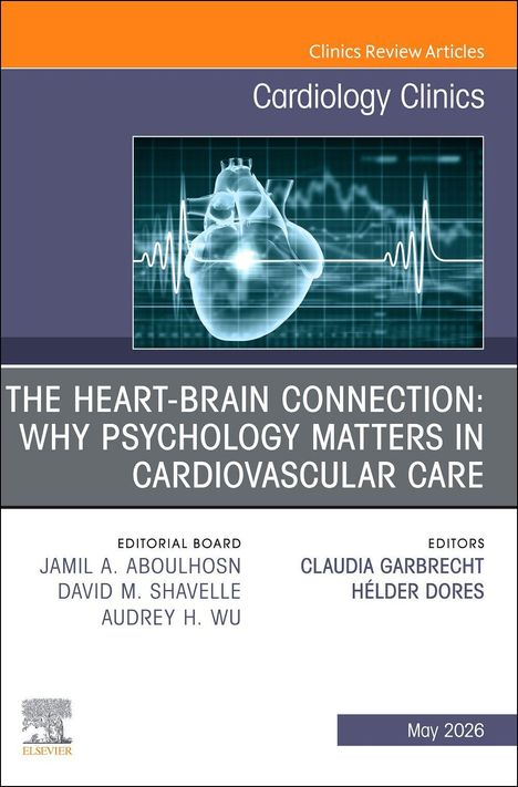 "THE HEART-BRAIN CONNECTION: WHY PSYCHOLOGY MATTERS IN CARDIOVASCULAR CARE" - Bild eines Herzens mit EKG-Linie.