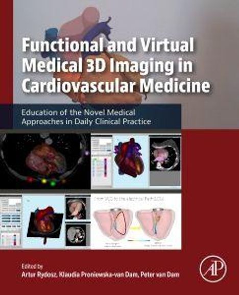 Buchtitel: "Functional and Virtual Medical 3D Imaging in Cardiovascular Medicine". Cover mit medizinischen Illustrationen.