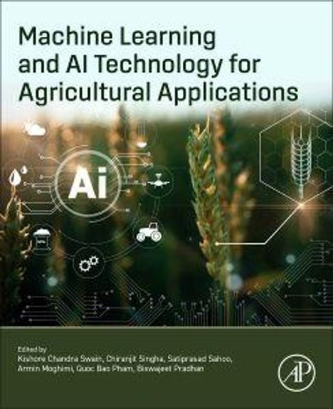 "Machine Learning and AI Technology for Agricultural Applications" steht oben. Im Hintergrund sind Weizenähren zu sehen.