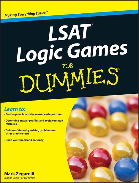 Mark Zegarelli: LSAT Logic Games For Dummies, Buch