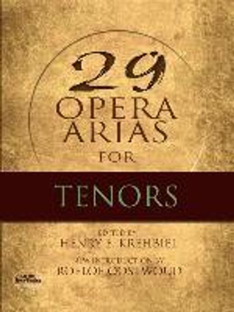 Twenty-Nine Opera Arias, Noten