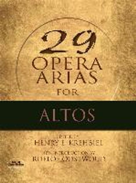 29 Opera Arias For Altos, Buch
