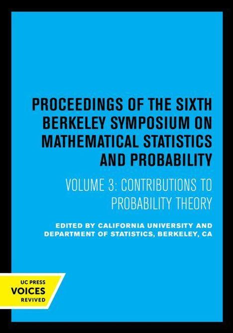 Proceedings of the Sixth Berkeley Symposium on Mathematical, Buch