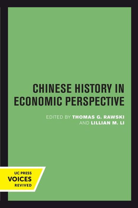 Chinese History in Economic Perspective, Buch