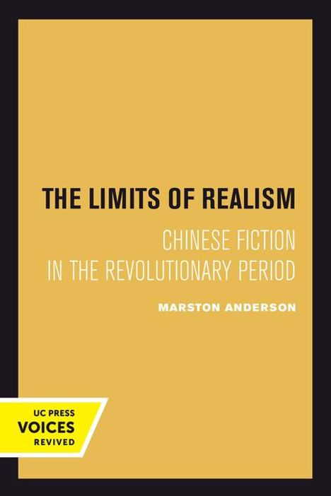 Marston Anderson: The Limits of Realism, Buch