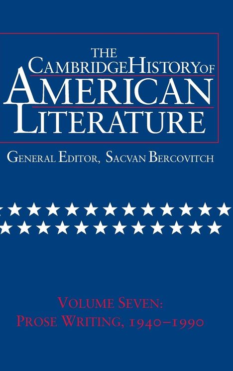 The Cambridge History of American Literature, Buch