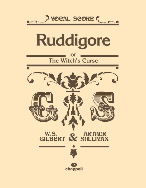 William S. Gilbert: Ruddigore, Noten