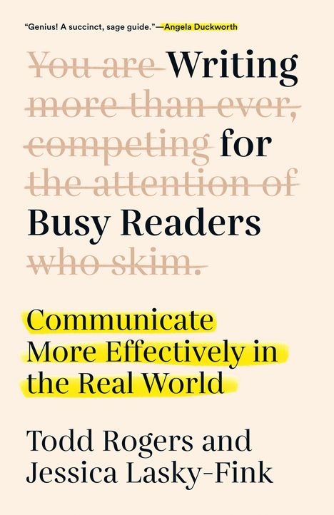 Todd Rogers: Writing for Busy Readers, Buch
