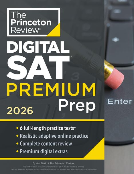 The Princeton Review: Princeton Review Digital SAT Premium Prep, 2026, Buch