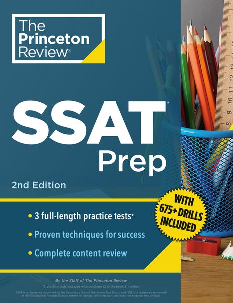 The Princeton Review: Princeton Review SSAT Prep, 2nd Edition, Buch