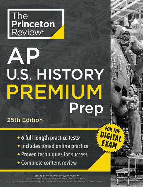 The Princeton Review: Princeton Review AP U.S. History Premium Prep, 25th Edition, Buch