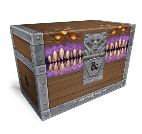 Official Dungeons &amp; Dragons Licensed: Mimic Treasure Chest Notebook Set (Dungeons &amp; Dragons), Diverse