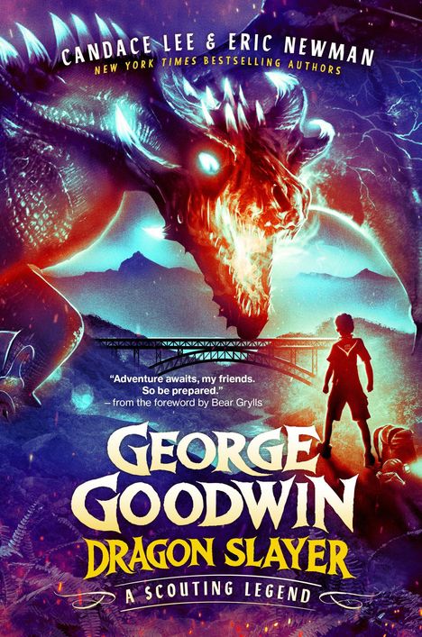 Cover für "George Goodwin: Dragon Slayer" von Candace Lee und Eric Newman, zeigt einen Drachen über einem Jungen.