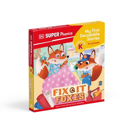 Dk: DK Super Phonics My First Decodable Stories Fix-It Foxes, Diverse