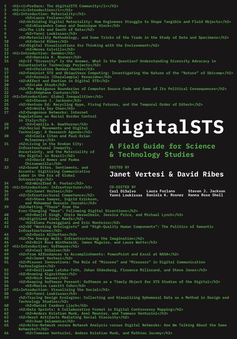 Janet Vertesi: Digitalsts, Buch