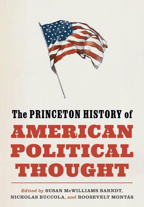 The Princeton History of American Political Thought. USA-Flagge weht darüber.
