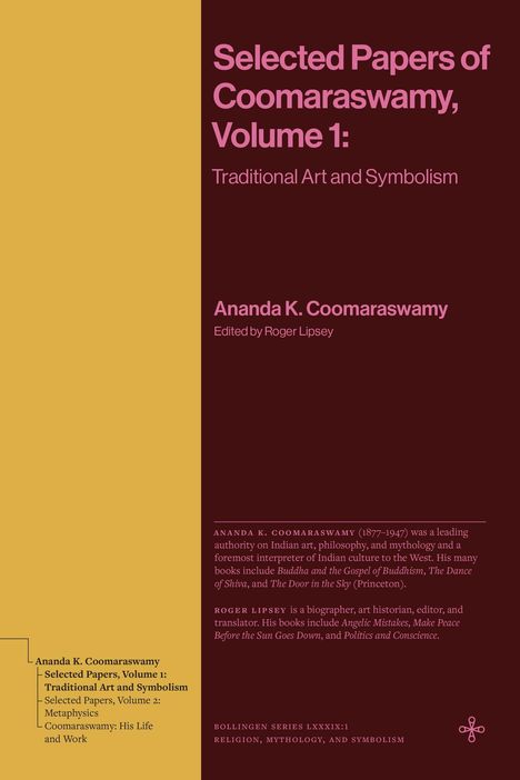 Ananda K. Coomaraswamy: Selected Papers of Coomaraswamy, Volume 2, Buch