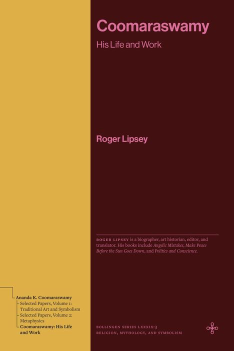 Robert E. Lipsey: Coomaraswamy, Buch