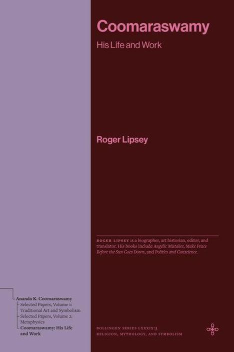 Robert E Lipsey: Coomaraswamy, Buch