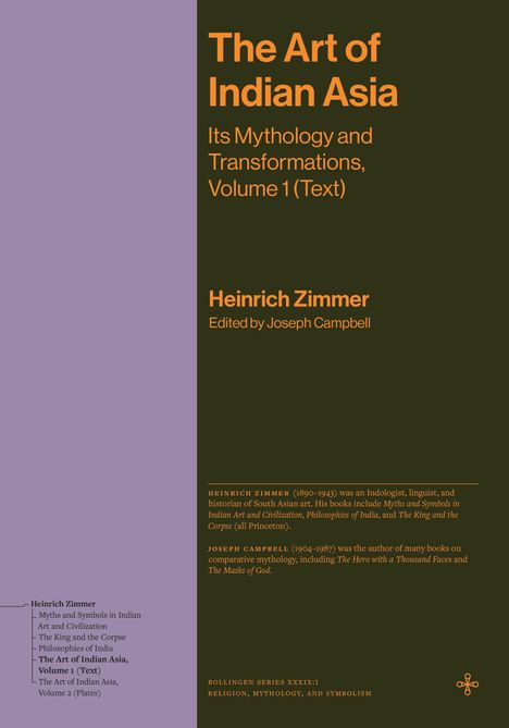 Heinrich Zimmer: The Art of Indian Asia, Buch