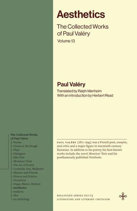 „Aesthetics: The Collected Works of Paul Valéry, Volume 13, mit Einführung von Herbert Read. Übersetzt von Ralph Manheim.“