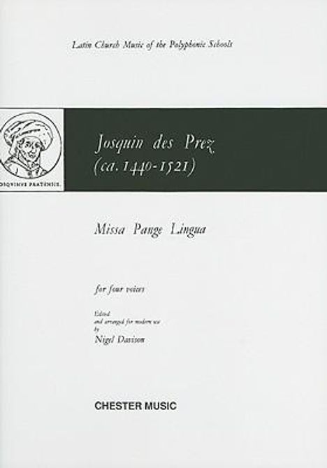 Josquin Desprez: Missa Pange Lingua: For Four Voices, Noten