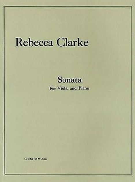 Rebecca Clarke: Sonata: For Viola and Piano, Noten