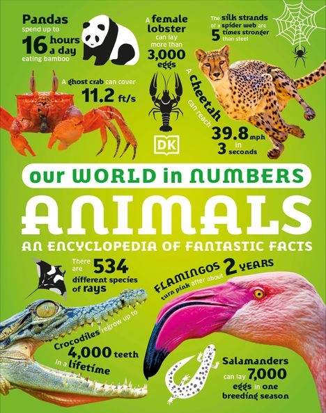 Dk: Our World in Numbers Animals, Buch