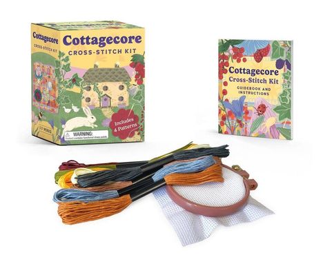 Dennis Caetano: Cottagecore Cross-Stitch Kit, Buch