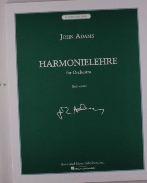 John Adams: Adams, J Harmonielehre Score, Noten