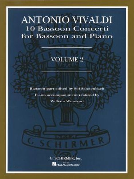 Antonio Vivaldi: 10 Bassoon Concerti for Bassoon and Piano, Volume 2, Buch