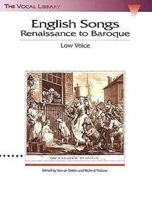 English Songs: Renaissance to Baroque, Buch