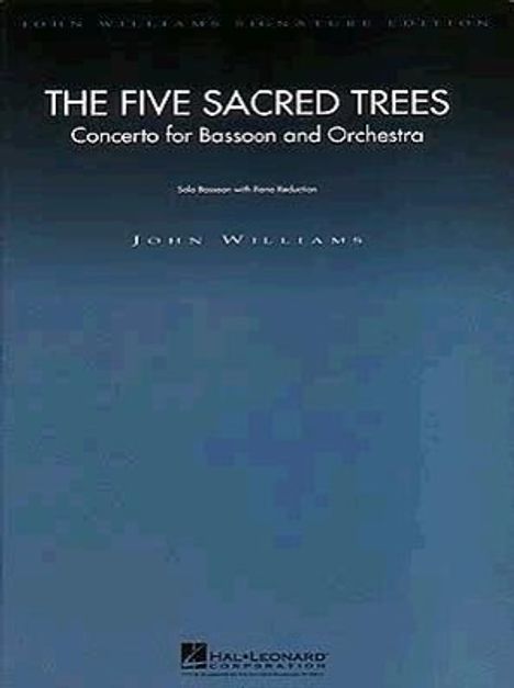 Williams John: The Five Sacred Trees: Concerto for Bassoon and Orchestra, Buch