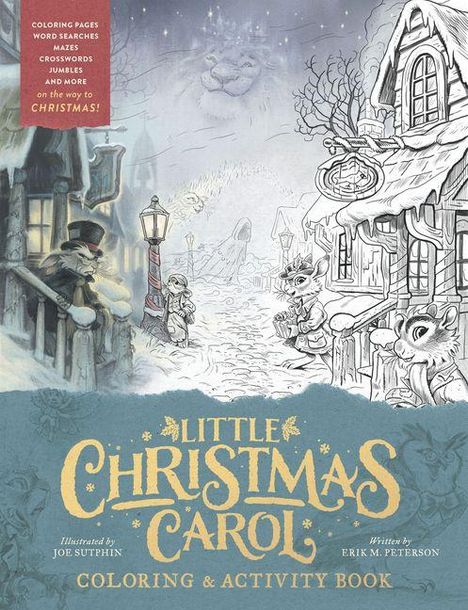 Joe Sutphin: Little Christmas Carol Coloring & Activity Book, Buch