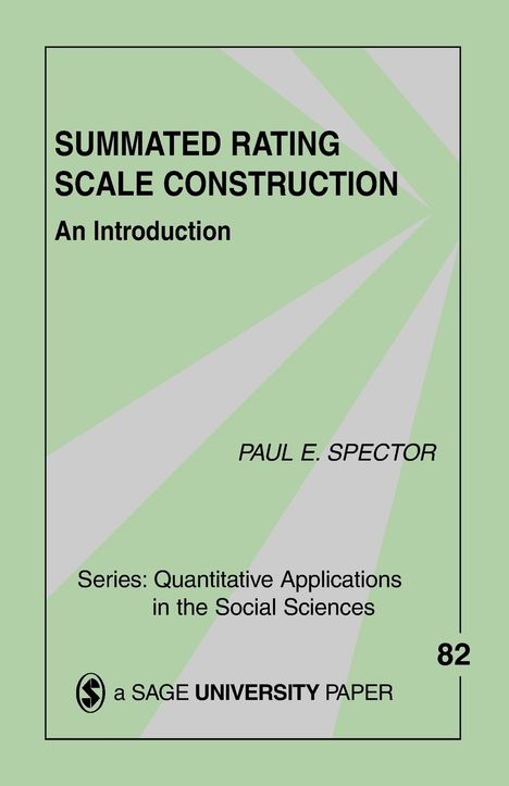 Paul E. Spector: Summated Rating Scale Construction, Buch