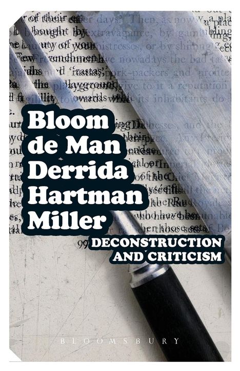 Harold Bloom: Deconstruction and Criticism, Buch