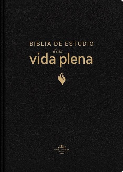 Vida: Rvr60, Biblia de Estudio de la Vida Plena, Edición Clásica, Piel Fabricada, Negro, Con Índice, Palabras de Jesús En Rojo, Comfort Print, Buch