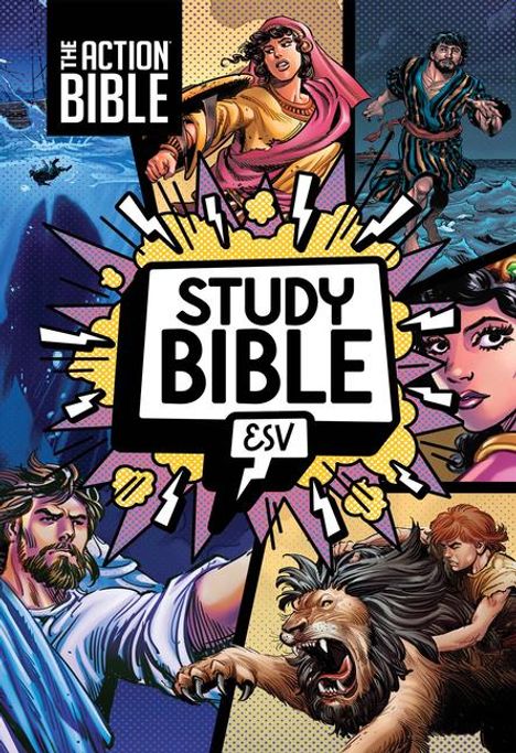 David C Cook: The Action Bible Study Bible Esv, Hardcover, Full Color, Buch