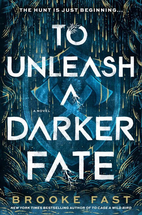 Text: "BROOKE FAST", "TO UNLEASH A DARKER FATE", "FINAL COVER COMING SOON". Logo mit einem Schwertdesign.