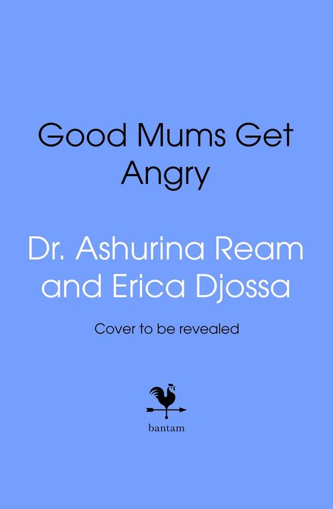 Der Text lautet: "Enraged. Dr. Ashurina Ream and Erica Djossa. Cover to be revealed." Unten ist ein schwarzes Hahn-Logo.