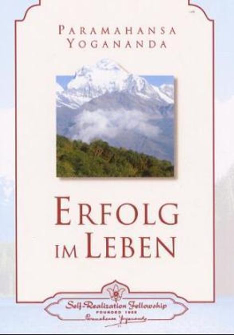 Paramahansa Yogananda: Erfolg im Leben, Buch