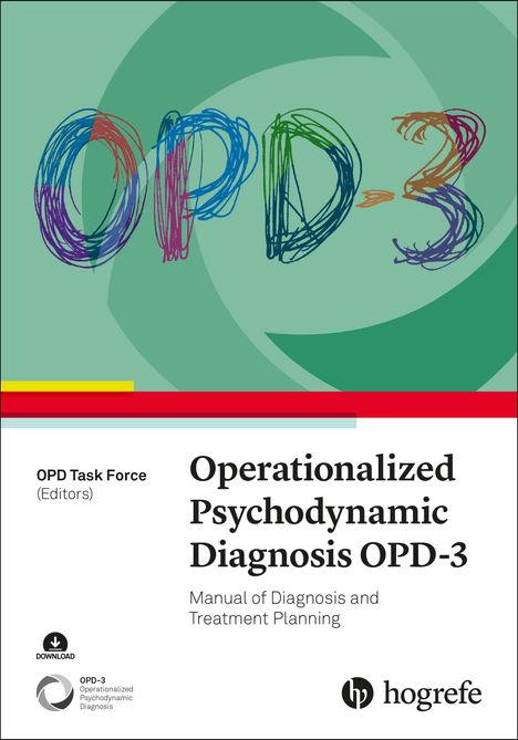 Der Text lautet: "Operationalized Psychodynamic Diagnosis OPD-3". Logo unten: "hogrefe" mit stilisiertem "hp".