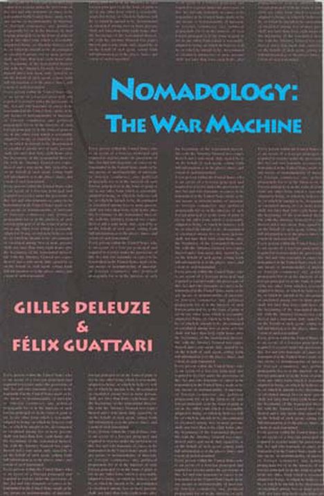 Gilles Deleuze: Nomadology: The War Machine, Buch