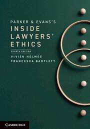 Vivien Holmes: Parker and Evans's Inside Lawyers' Ethics, Buch