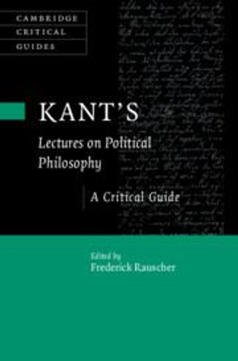 Kant's Lectures on Political Philosophy, Buch